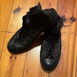 Men's Leather Converse High-Top Sneakers